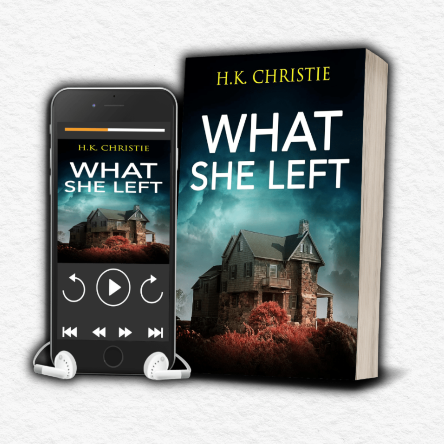 What She Left - Martina Monroe Book 1 - Audiobook & Paperback Bundle